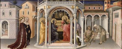 De Presentatie in de Tempel, van het Altaarstuk van de Aanbidding der Wijzen, 1423 door Gentile da Fabriano